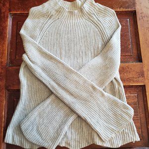 Mock Neck Bell Sleeve Sweater